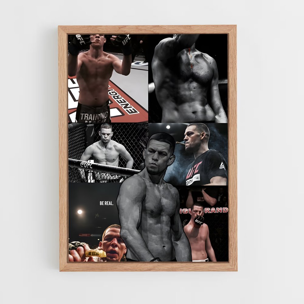 Poster Knockout Diaz – affiche MMA (vue 4)